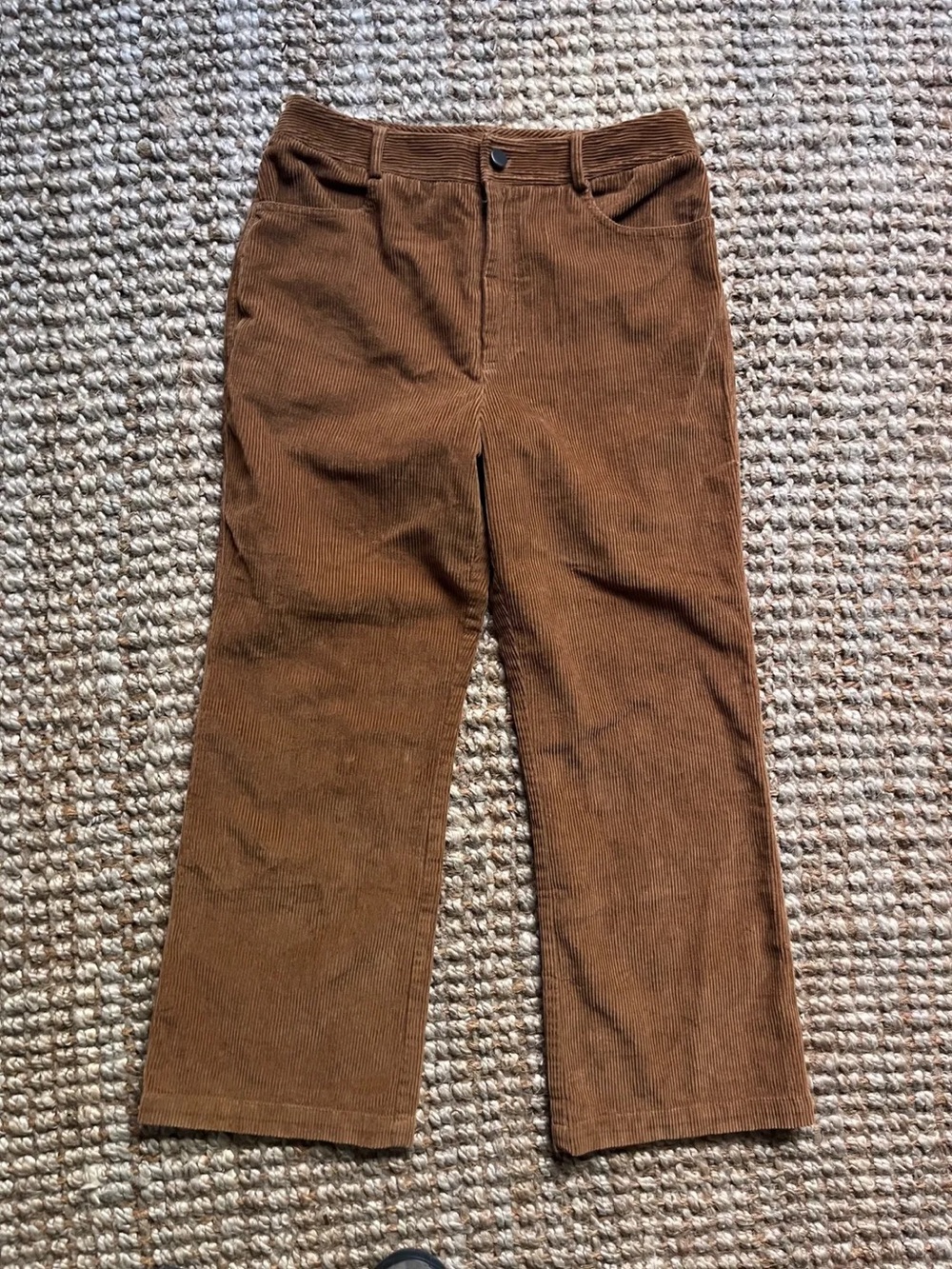 No. 6 Brown Wide-Leg Corduroy Pants